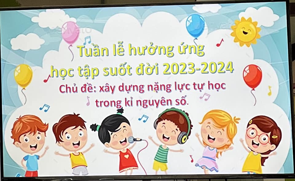 TUẦN LỄ HƯỞNG ỨNG  HỌC TẬP SUỐT ĐỜI  NĂM 2023