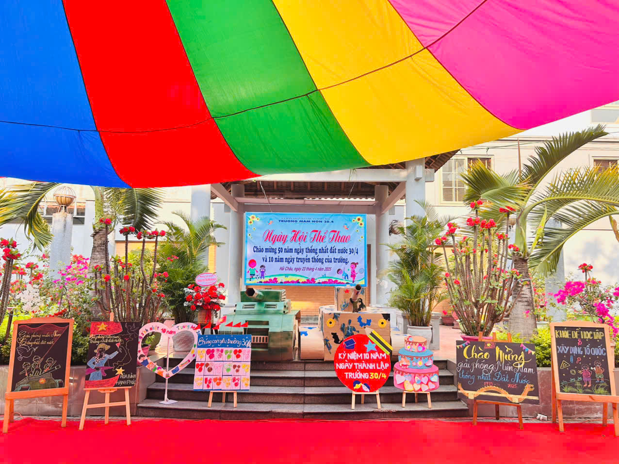 NGÀY HỘI THỂ THAO - CHÀO MỪNG 50 NĂM GIẢI PHÓNG HOÀN TOÀN MIỀN NAM, THỐNG NHẤT ĐẤT NƯỚC VÀ KỈ NIỆM 10 NĂM NGÀY TRUYỀN THỐNG CỦA TRƯỜNG MN 30/4