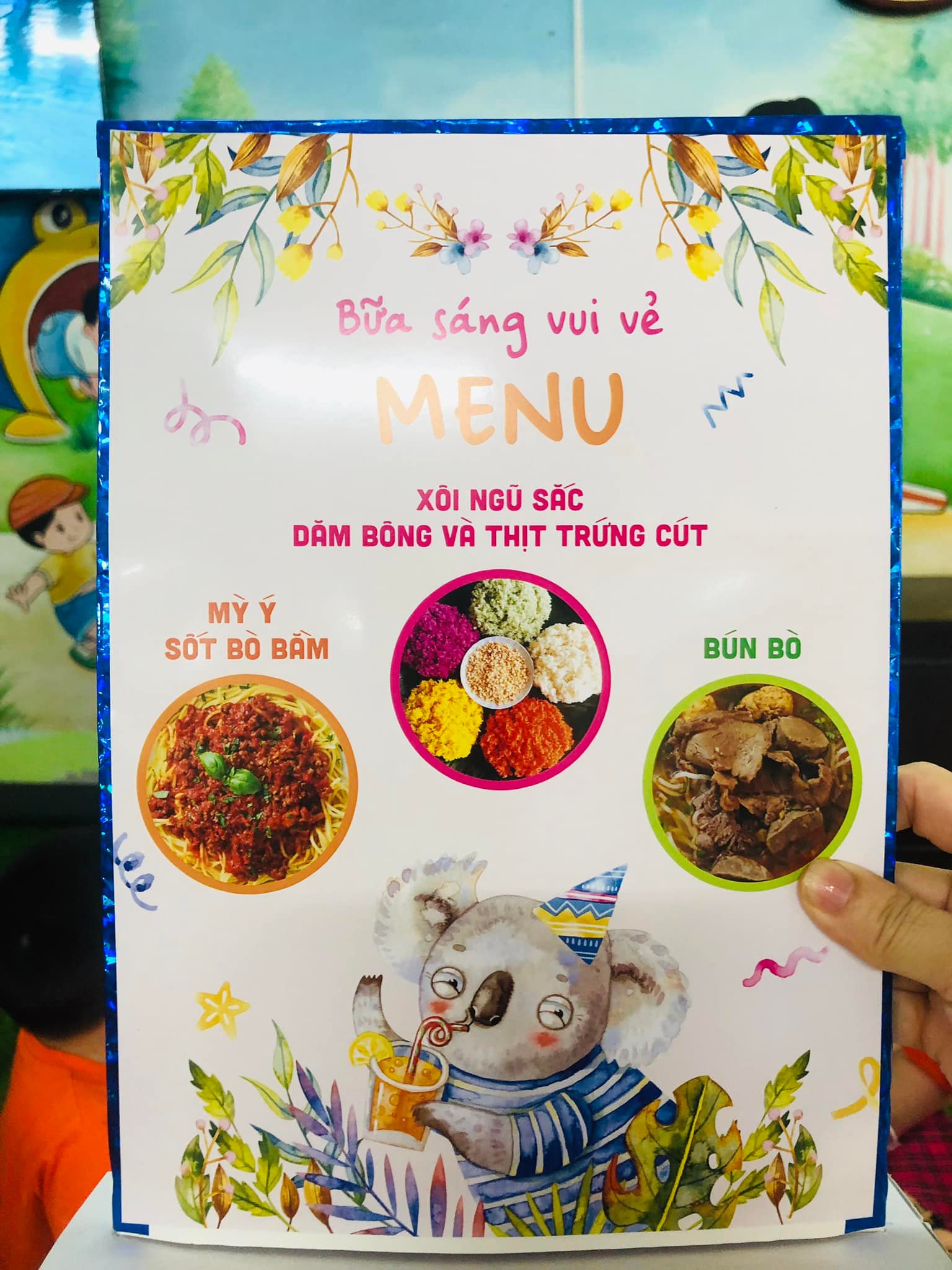 BỮA SÁNG VUI VẺ CỦA CÁC CON KHỐI MẪU GIÁO