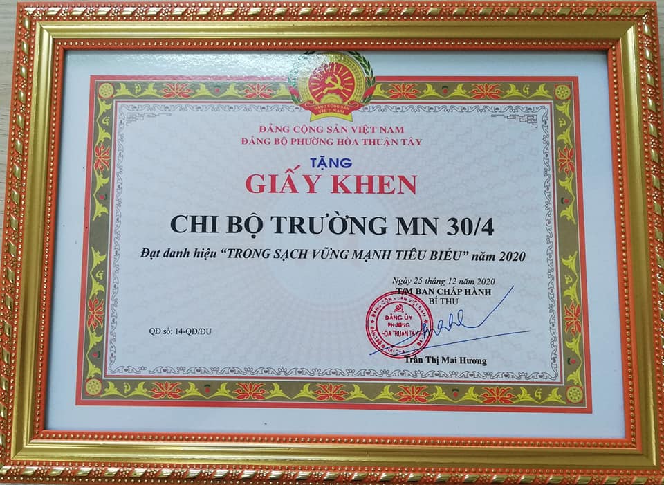 CHI BỘ MẦM NON 30/4