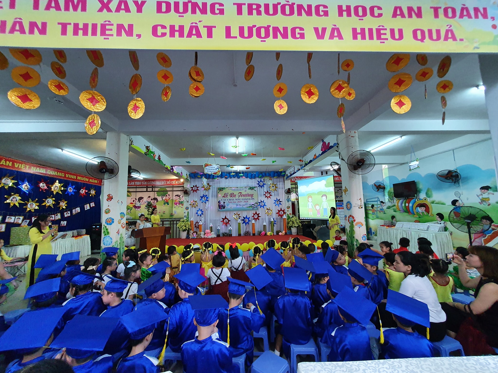 LỄ RA TRƯỜNG CỦA  HỌC SINH KHỐI MẪU GIÁO LỚN