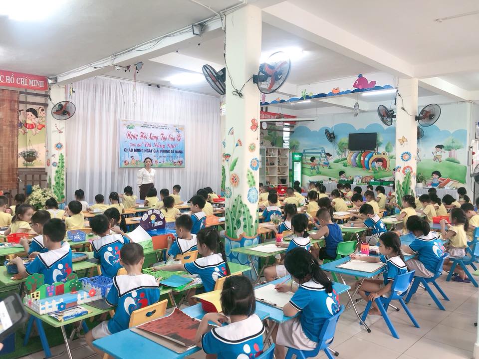 BÉ MẦM NON SÁNG TẠO  CHÀO MỪNG NGÀY HỘI THÁNG 4
